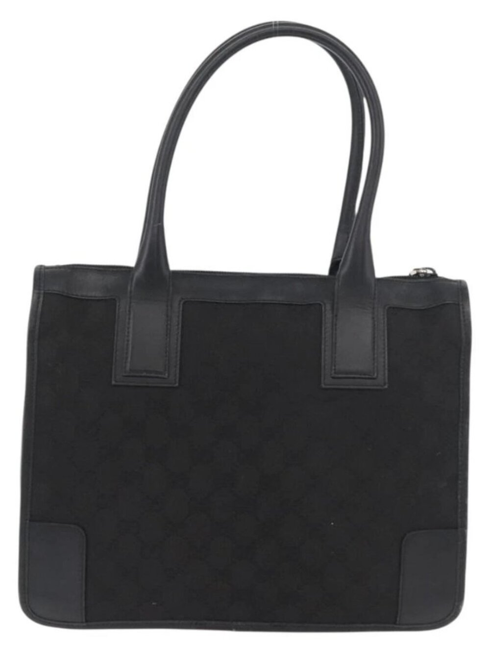 GUCCI GG Canvas Hand Bag Black Gold 000 0855 Auth - Picture 8 of 16